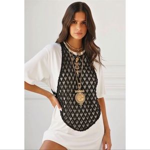 DylanLex  Diana Ross beaded bib